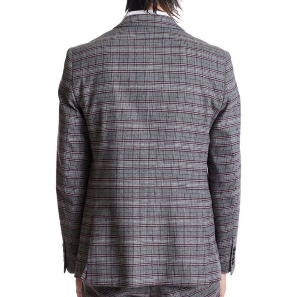 NWT PAISLEY & GRAY Plaid Sport Coat with Notched Lapel - Picture 3 of 8